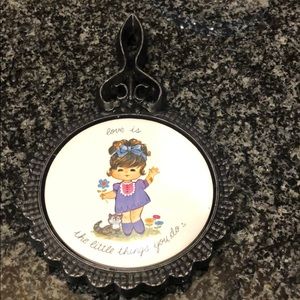 Vintage Hot protector bakeware “love is the little